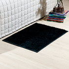 Tapete Peludo de Quarto Preto 1m x 50cm Antiderrapante