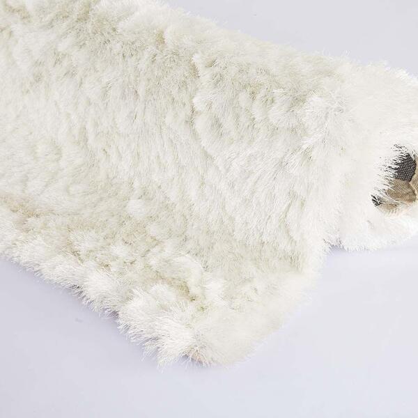 Tapete Peludo Gold Cor 15 Branco 1,00x1,50m - Edantex