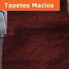 Tapete Peludo Moderno Para Quarto 200x140cm Casen Vermelho