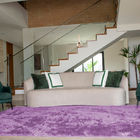 Tapete Peludo Para Quarto E Sala 200x140cm Lilás Casen