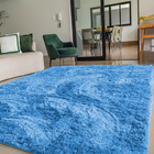 Tapete Peludo Para Quarto E Sala 200x240cm Azul Casen