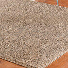 Tapete Peludo Para Sala 2m x 1,5m Bege Antiderrapante