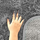 Tapete Peludo Para Sala  - Casu 140x100cm Cinza