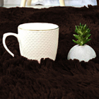 Tapete Peludo Para Sala  - Casu 140x100cm Marrom