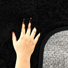 Tapete Peludo Para Sala  - Casu 300x200cm Preto