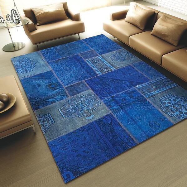 Tapete Persa Collage Azul 1.64x2.42 L.362 Abdalla