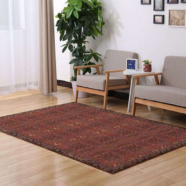 Tapete Persa Sala Quarto Ou Escritório Estilo Vermelho Antide