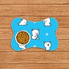 Tapete Pet Ossinho Azul Patinhas