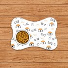 Tapete Pet Ossinho Branco Coração