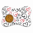 Tapete Pet Ossinho Branco Coração