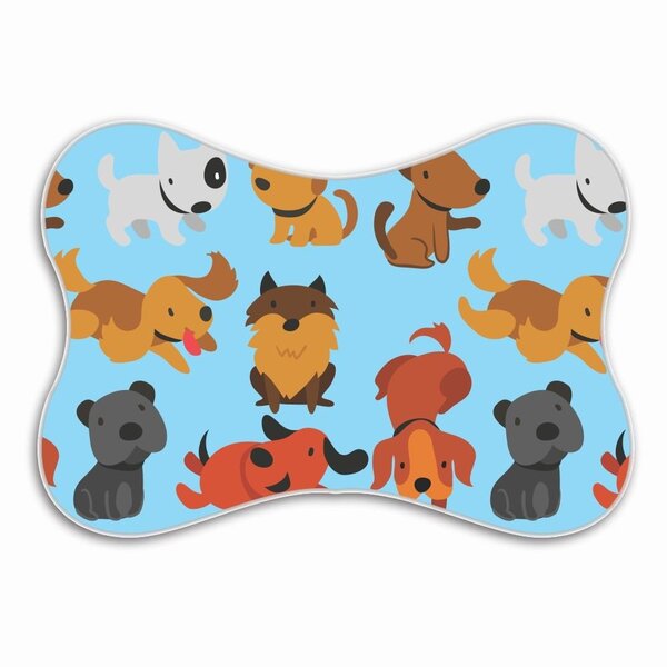 Tapete Pet Ossinho Cachorros Felizes Brincando