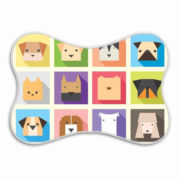 Tapete Pet Ossinho Dog Colorido