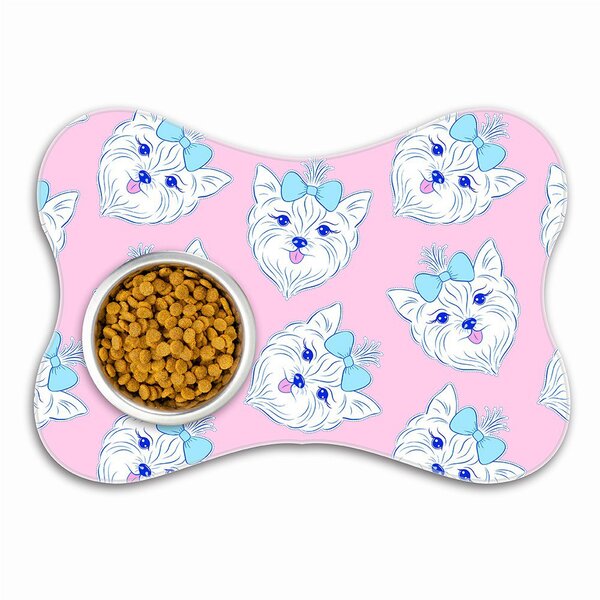 Tapete Pet Ossinho Rosa York Shire Lacinho