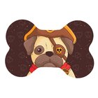 Tapete Pet Pug Pirata