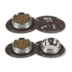 Tapete Pet Oval PVC Marrom Áreas Externas e Internas 0,5x0,27m Euro Mats