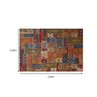 Tapete Pixel Cashimir Vermelho e Marrom 2,90x2,00m