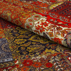 Tapete Pixel Cashimir Vermelho e Marrom 2,90x2,00m