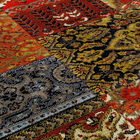 Tapete Pixel Cashimir Vermelho e Marrom 2,90x2,00m