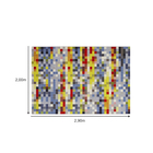 Tapete Pixel Colorido 2,90x2,00m