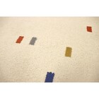 Tapete Retangular Pontilhado Tecido Bege Áreas Internas 2,00x2,50m Tapetes São Carlos