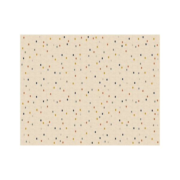 Tapete Retangular Pontilhado Tecido Bege Áreas Internas 2,00x2,50m Tapetes São Carlos