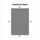 Tapete Porta Bem Vindo Vinil Antiderrapante 90cm X 60cm Cinza