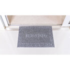 Tapete Porta Bem Vindo Vinil Antiderrapante 90cm X 60cm Cinza
