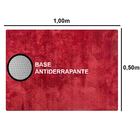 Tapete Pratatêxtil 0,50m X 1,00m Antiderrapante. Cereja