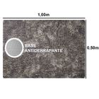 Tapete Pratatêxtil 0,50m X 1,00m Antiderrapante. Cinza Escuro