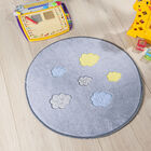 Tapete Premium Baby Céu 65cm Cinza Prata Guga Tapetes