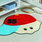 Tapete Premium Baby Menino Número 86cm X 65cm Vermelho Guga T