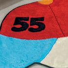 Tapete Premium Baby Menino Número 86cm X 65cm Vermelho Guga T