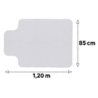 Tapete Protepiso PVC Funcional Incolor 1,20x0,85m