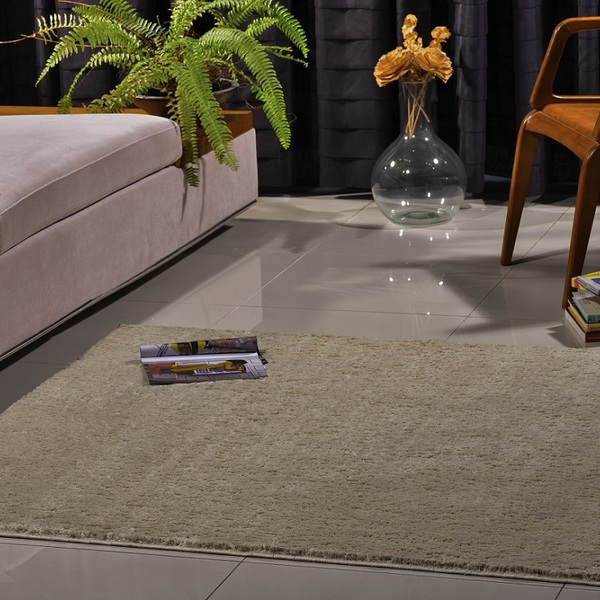 Tapete Quadrado Para Sala 100x100 Classic Perola