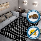 Tapete Quarto Casablanca 1,35m X 1,00m Antiderrapante Estampa