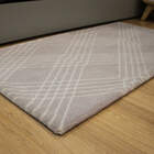 Tapete Quarto Crossed Cinza - 0,60 X 1,20