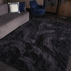 Tapete Quarto E Sala 140x100cm Aconchego Preto Casu