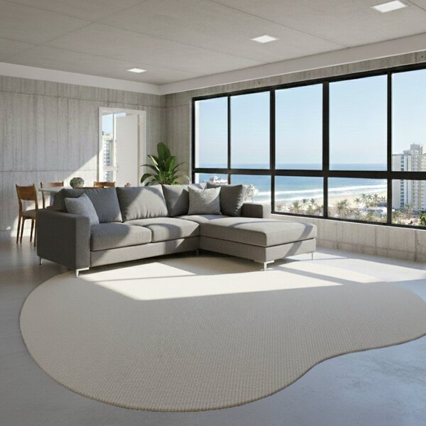 Tapete Quarto E Sala Antiderrapante Orgânico Bean Lumiere 250