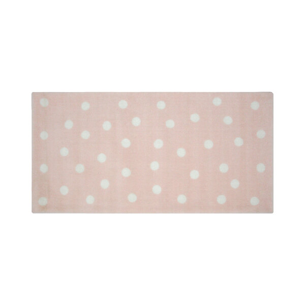 Tapete Quarto Infantil Bolas Rosa - 0,60 X 1,20