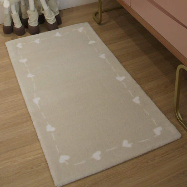 Tapete Quarto Infantil Doce Amor Cinza - 0,60 X 1,20