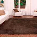 Tapete Quarto Shaggy Confort Casen 100x140cm Marrom