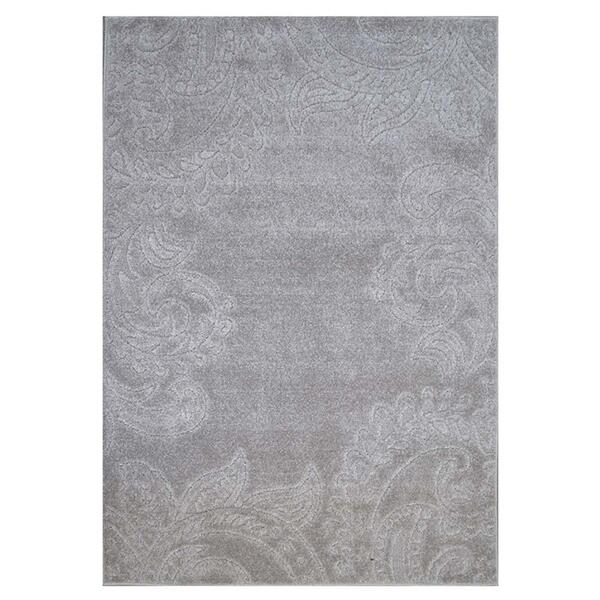 Tapete Realce Tracery 51 Cinza 0,50x1,00m - J Serrano