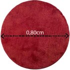 Tapete Redondo 0,80cm  Quarto Sala Escritório Pelo Macio. Cer
