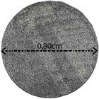 Tapete Redondo 0,80cm  Quarto Sala Escritório Pelo Macio. Duo