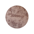 Tapete Redondo 0,80cm  Quarto Sala Escritório Pelo Macio. Nude