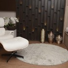 Tapete Redondo 0,80cm  Quarto Sala Escritório Pelo Macio. Pra