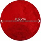 Tapete Redondo 0,80cm  Quarto Sala Escritório Pelo Macio. Ver