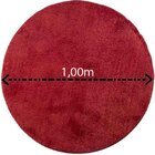 Tapete Redondo 1,00m  Quarto Sala Escritório Pelo Macio. Cere