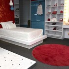 Tapete Redondo 1,20m  Quarto Sala Escritório Pelo Macio. Cere