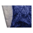 Tapete Redondo 1,50x1,50 Azul Shaggy Premium Peludo B